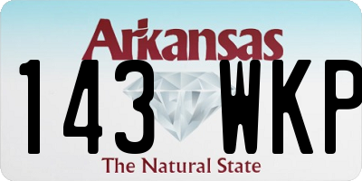 AR license plate 143WKP