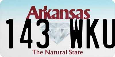 AR license plate 143WKU