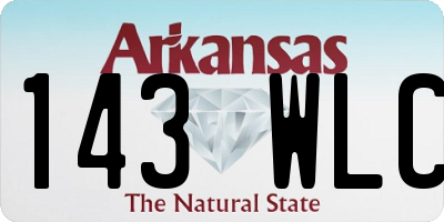 AR license plate 143WLC