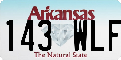 AR license plate 143WLF