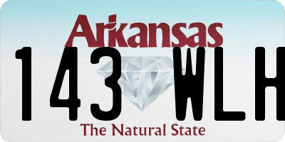 AR license plate 143WLH