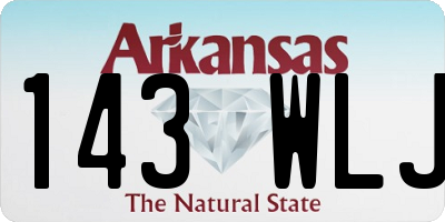 AR license plate 143WLJ