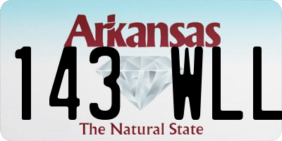 AR license plate 143WLL