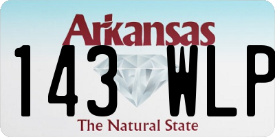AR license plate 143WLP