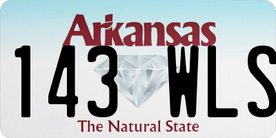 AR license plate 143WLS