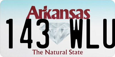 AR license plate 143WLU