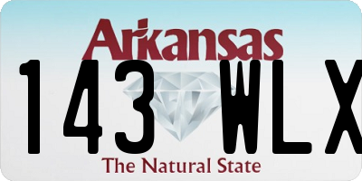 AR license plate 143WLX