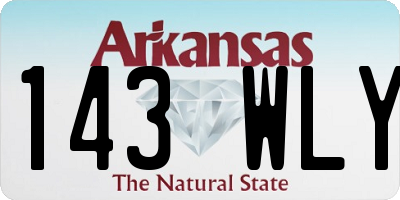 AR license plate 143WLY