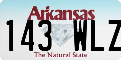 AR license plate 143WLZ