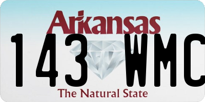 AR license plate 143WMC