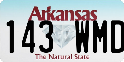 AR license plate 143WMD