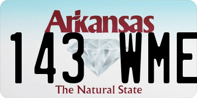 AR license plate 143WME