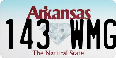 AR license plate 143WMG