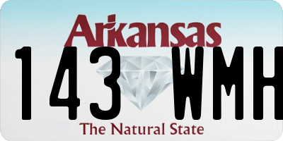 AR license plate 143WMH