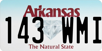 AR license plate 143WMI