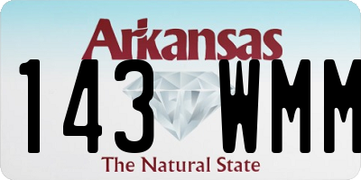 AR license plate 143WMM