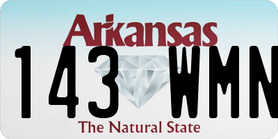 AR license plate 143WMN