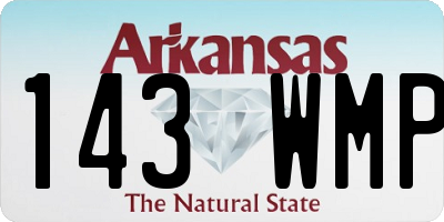 AR license plate 143WMP
