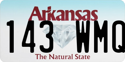 AR license plate 143WMQ