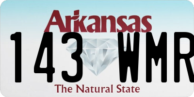 AR license plate 143WMR