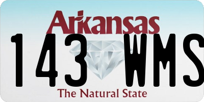 AR license plate 143WMS