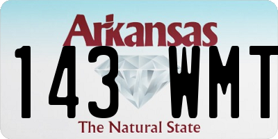 AR license plate 143WMT