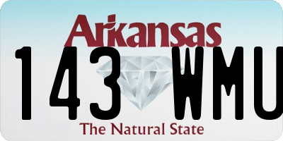 AR license plate 143WMU