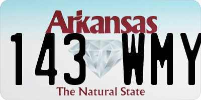 AR license plate 143WMY