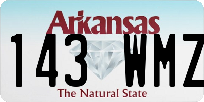 AR license plate 143WMZ