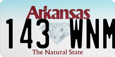 AR license plate 143WNM
