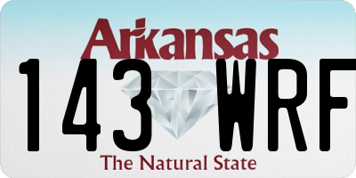 AR license plate 143WRF