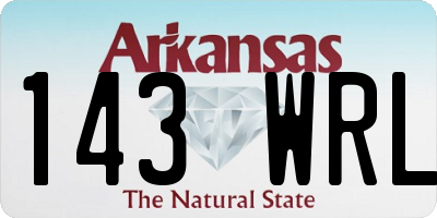 AR license plate 143WRL