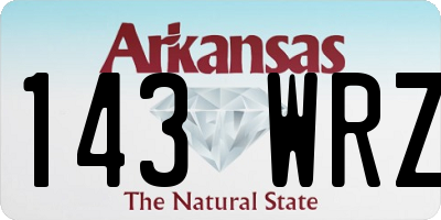 AR license plate 143WRZ