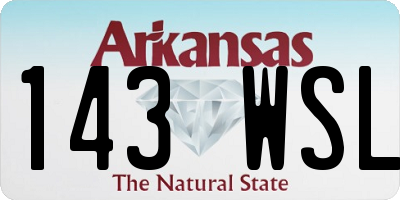 AR license plate 143WSL