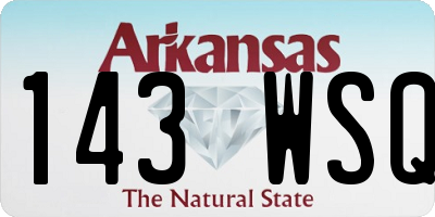 AR license plate 143WSQ