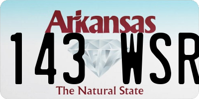 AR license plate 143WSR