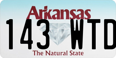 AR license plate 143WTD