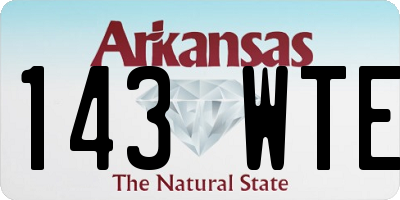AR license plate 143WTE