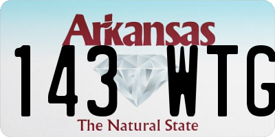 AR license plate 143WTG