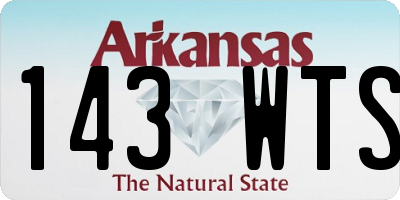 AR license plate 143WTS