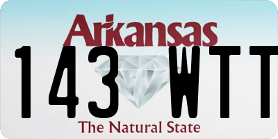 AR license plate 143WTT