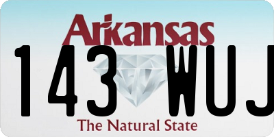 AR license plate 143WUJ