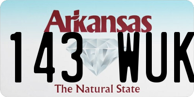 AR license plate 143WUK