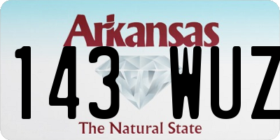 AR license plate 143WUZ