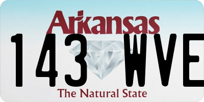 AR license plate 143WVE