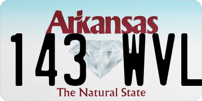 AR license plate 143WVL