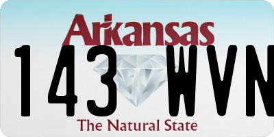 AR license plate 143WVN