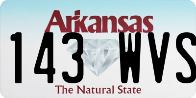 AR license plate 143WVS