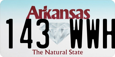 AR license plate 143WWH