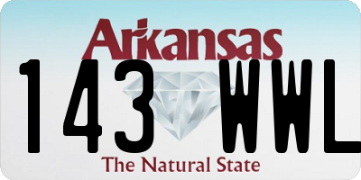 AR license plate 143WWL